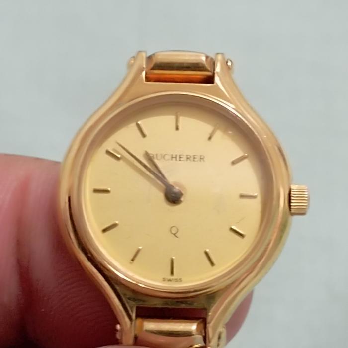 Jam Bucherer Vintage Mesin Swiss Made