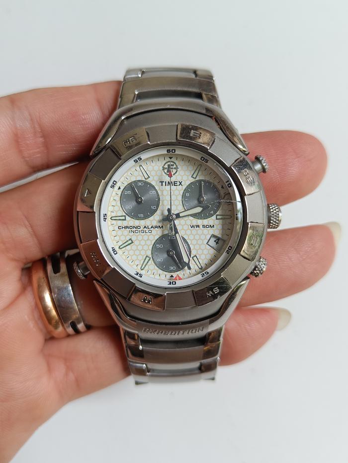 Timex expedition alarm Chrono indiglo original bekas bagus siap pakai