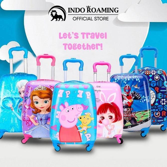 INDO ROAMING TAS KOPER ANAK 3D KARAKTER KABIN ANTI BARET & PECAH - SH001