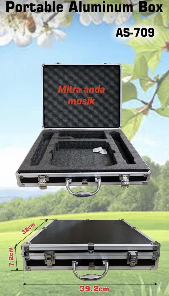 KOPER HARDCASE CASE MICROPHONE MIC WIRELESS ALUMUNIUM