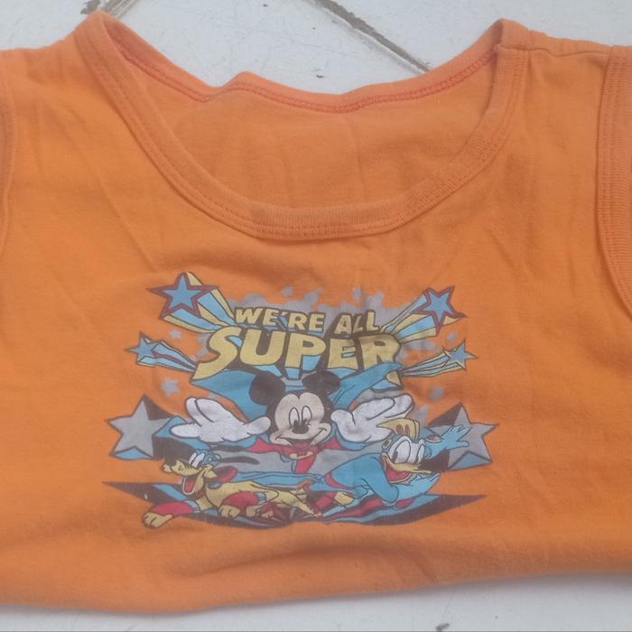 kaos kutang anak laki ORI Disney dapat 4 no minus take all usia 1-4/5th