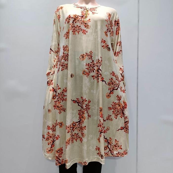 TUNIK ATASAN WANITA 210 SUPER JUMBO JERSEY KOREA LD 120 PB 100 BB 85