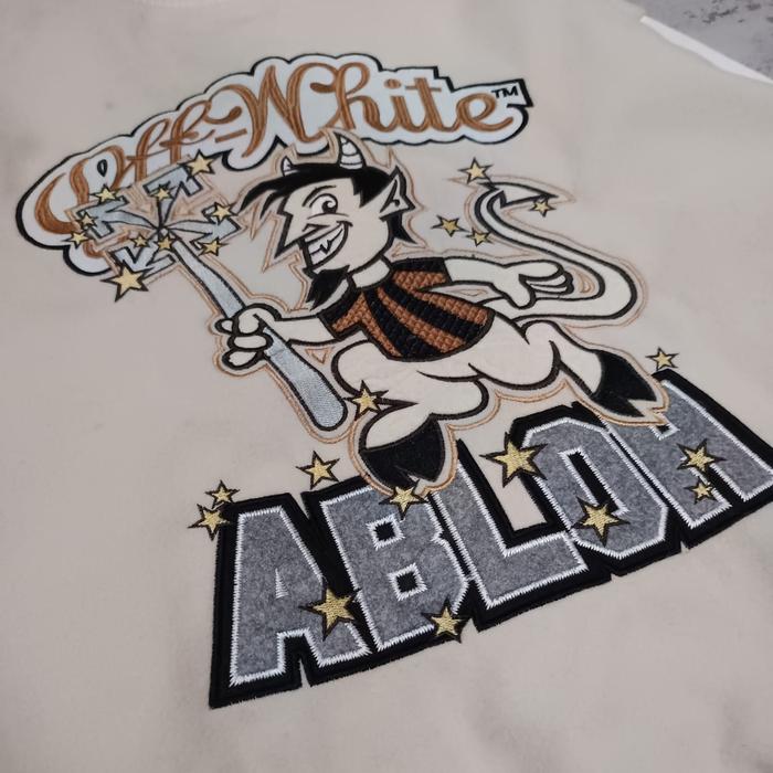 Varsity off white Abloh X AC Milan ( rare item)