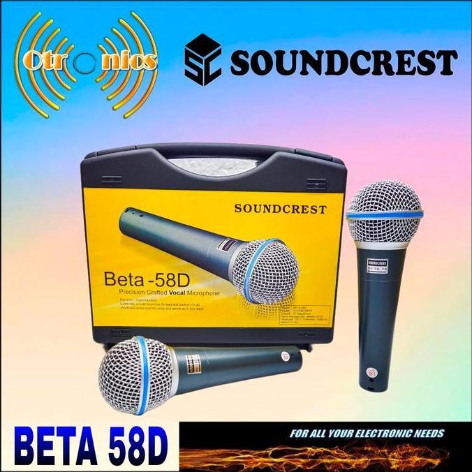 MICROPHONE KABEL / MIC KABEL SOUNDCREST BETA-58D (2 MIC)KOPER ORIGINAL