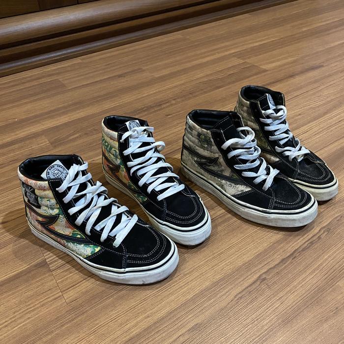 2 pcs zorlac sk8 high , sepatu