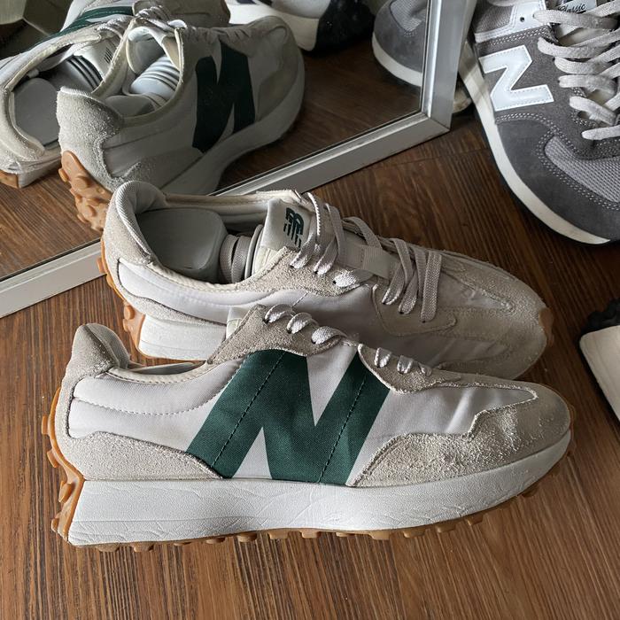New balance 327 Timberwolf white green gum original - sneakers second market