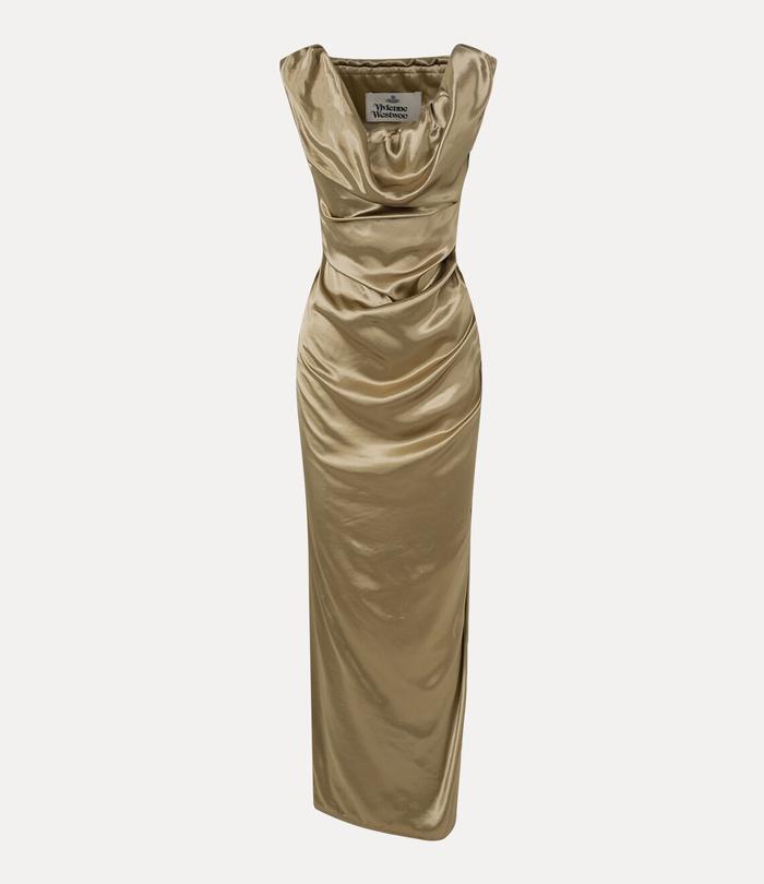 Gaun Panjang Elegant Wanita Modern Vivienne Westwood Long Ginnie Pencil Dress