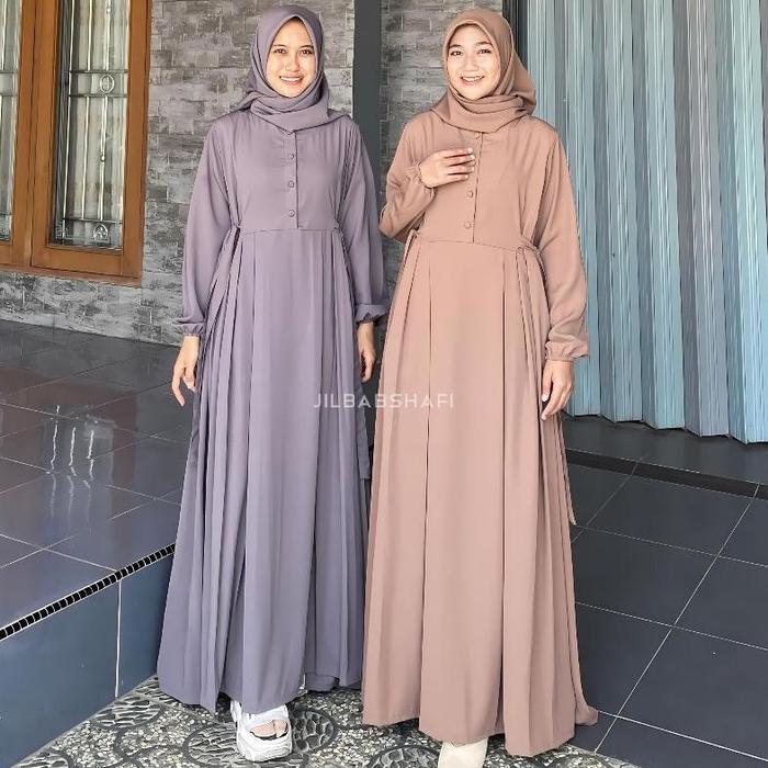 GAMIS TIARA WOLFIS CRINKLE RAYON PREMIUM JILBABSHAFI