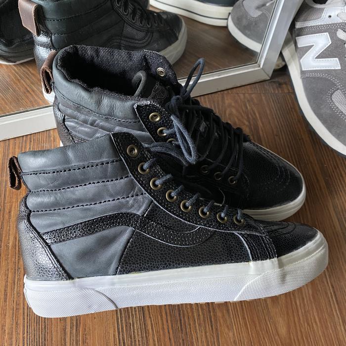 Vans sk8 high mte black original murah - sneakers second market