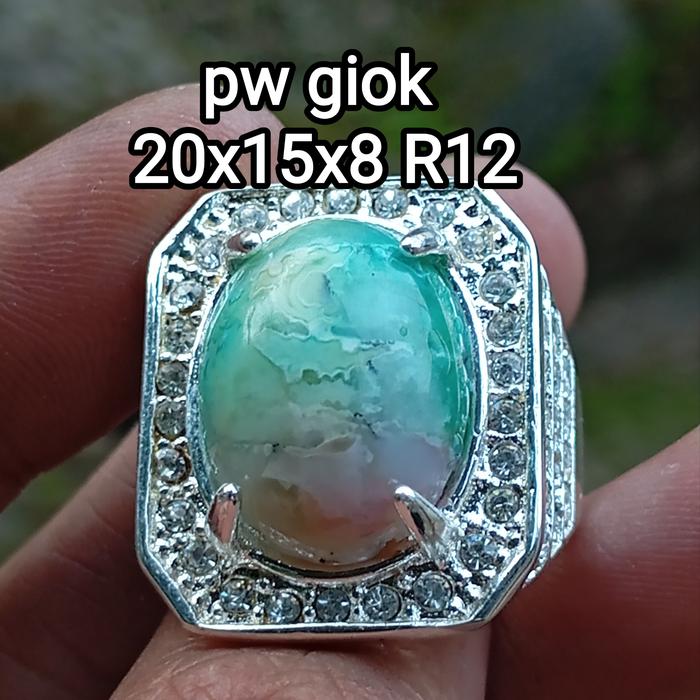 batu garut/batu pancawarna/batu ijo botol/batu lumut hijau /batu akik