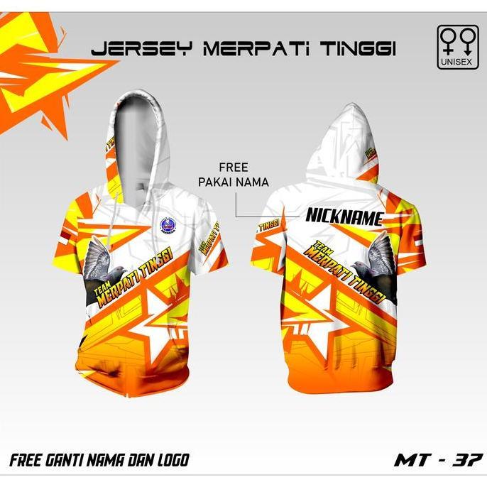 Viral Jersey hoodie merpati baju merpati tinggi free custom lengan pendek