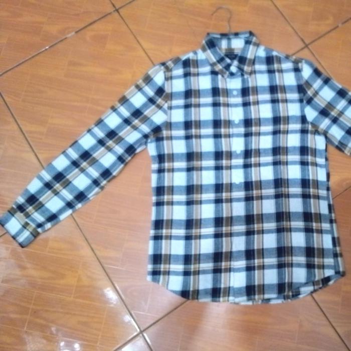 Koleksi Pribadi Kemeja TOPTEN Original Kotak Flanel Adem Size M to L