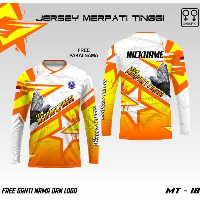 Viral Jersey kaos merpati tinggi baju merpati burung dara terbaru lengan panjang