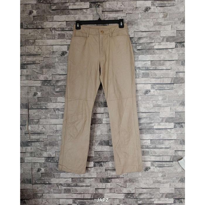 ( size 26 inch ) celana kulit ships for women leather biker pants touring