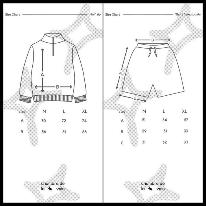 Terlaris Chambredelavain Chmb Hoodie Zip Boxy Tee Cap Basic/No Idea/Bed Stars/Stars/Busy/Sweatpants