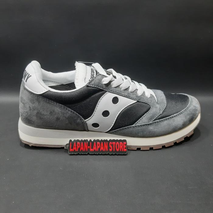 SEPATU SNEAKERS SAUCONY JAZZ 81 BLACK WHITE GREY