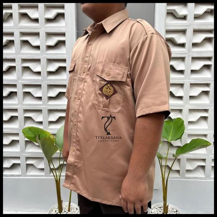 Terlaris Baju Pramuka Jumbo SMP SMA Seragam Pramuka Twist Pendek Best Seller