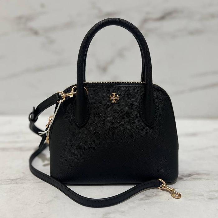 tas wanita tb emerson dome satchel black ss