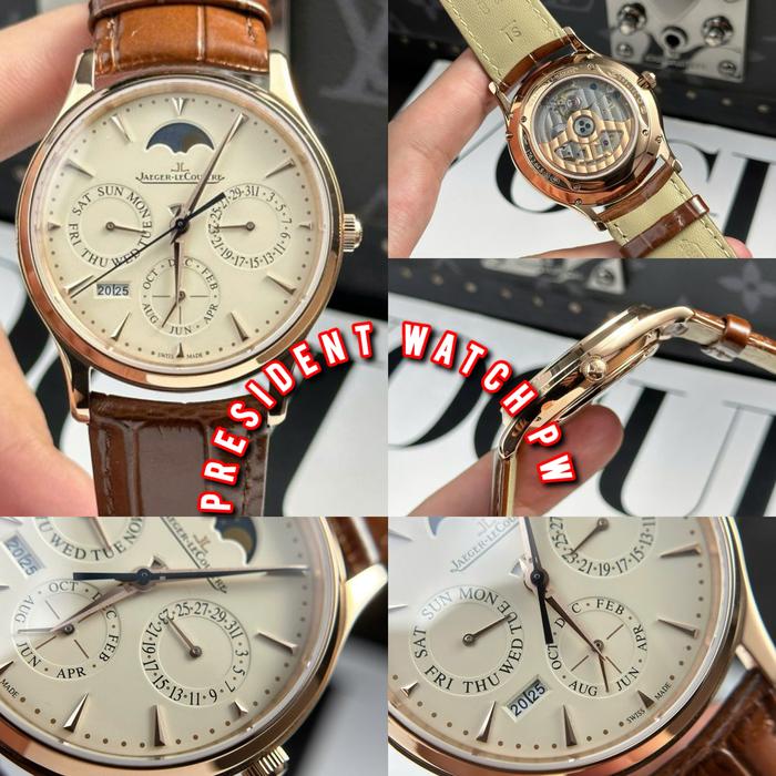 Jam Tangan Pria JaegerLeCoultre Master Ultrathin Perpetual Calendar V9 39mm Fullset