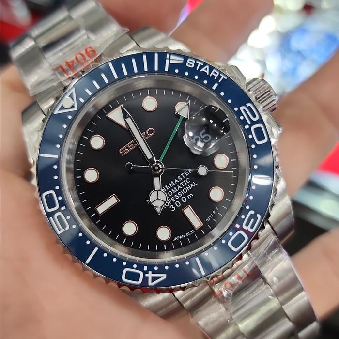 Jam Tangan Seiko Marinemaster YACHT MASTER II Black Dial