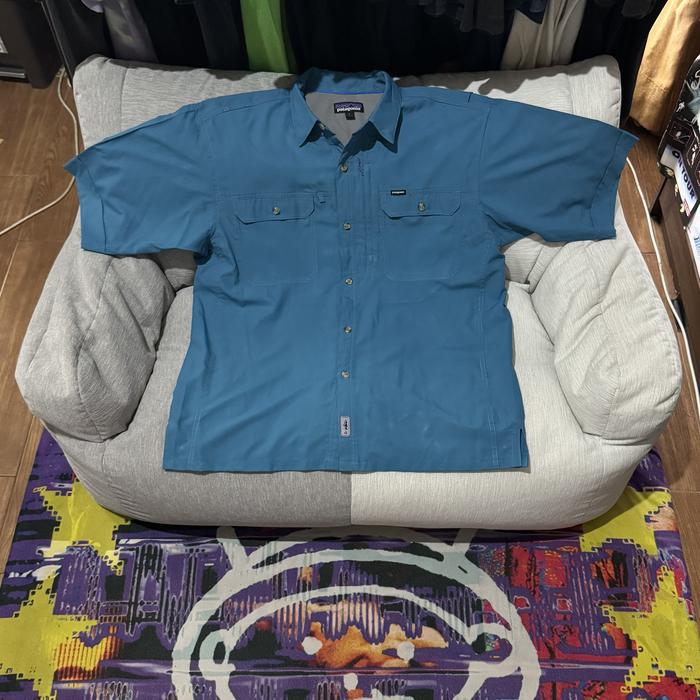 Kemeja fishing patagonia blue original