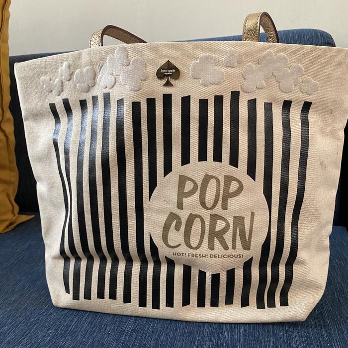 Preloved KS popcorn tote bag ( as-is )