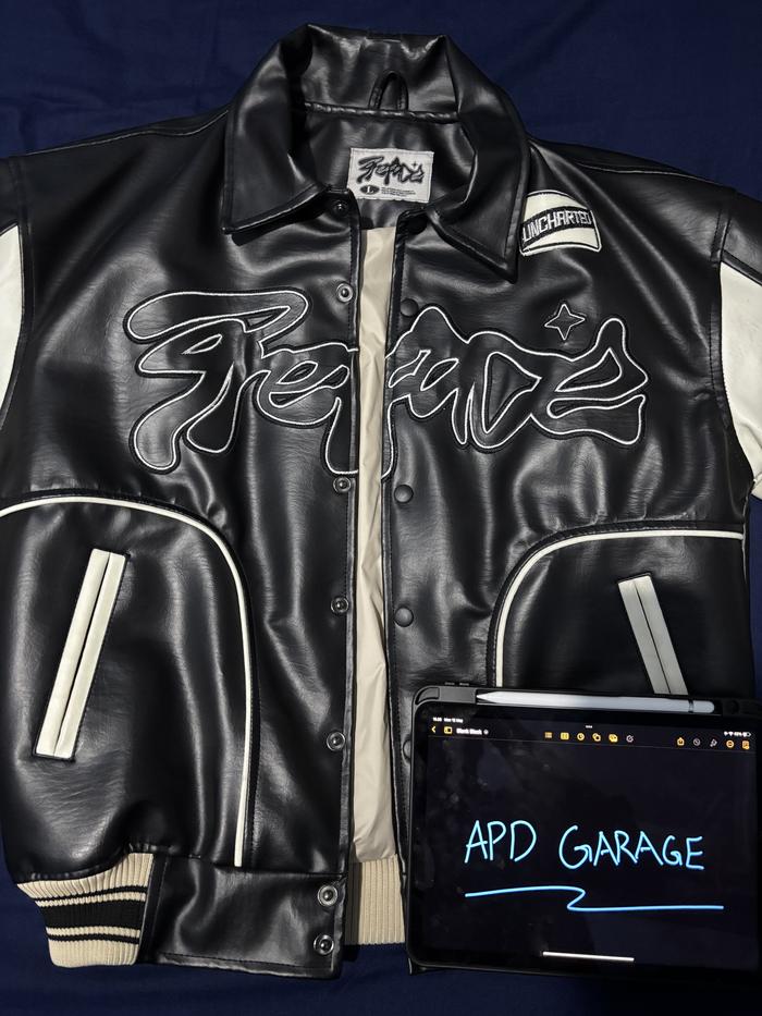 Preface Uncharted Varsity Leather Jacket Preloved