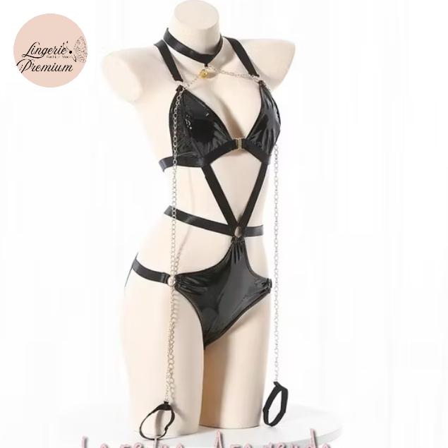 Lingerie Sexy Cosplay Latex tali