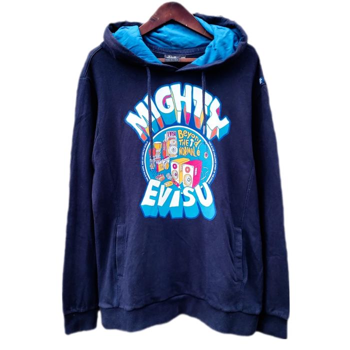 Hoodie pria evisu secondbrand