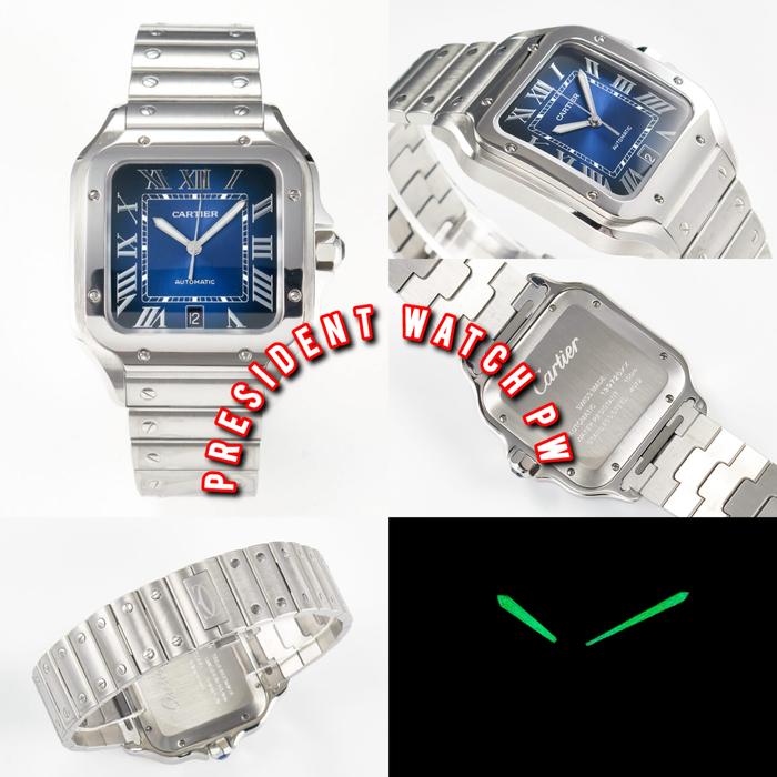 Jam Tangan PriASantos de 40mm SS BVF Best Edition Blue Dial on SS SmartLinks Bracelet MIYOTA 9015 V2