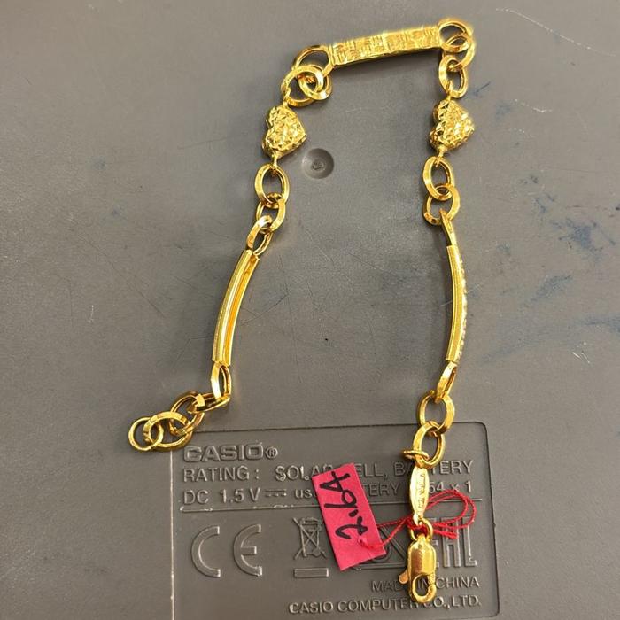 Gelang Swarovski Wanita Tali Segienam Korea Perhiasan Emas Asli