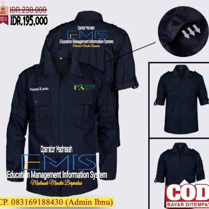 Kemeja Operator Madrasah/ Kemeja Emis Pendikan Agama