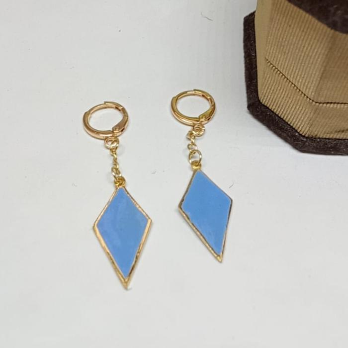Anting Custom Genshin Impact Wajik Hijau Biru Tosca