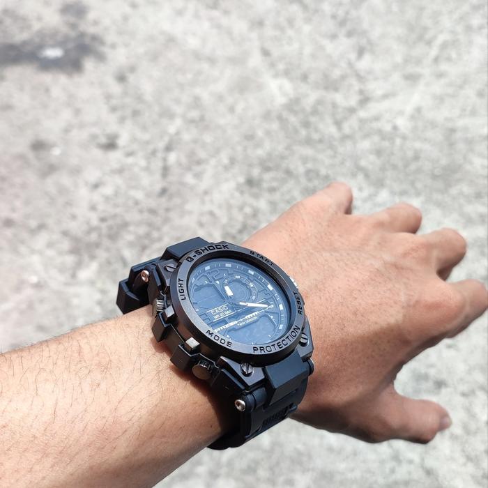 jam tangan Casio dual time analog digital