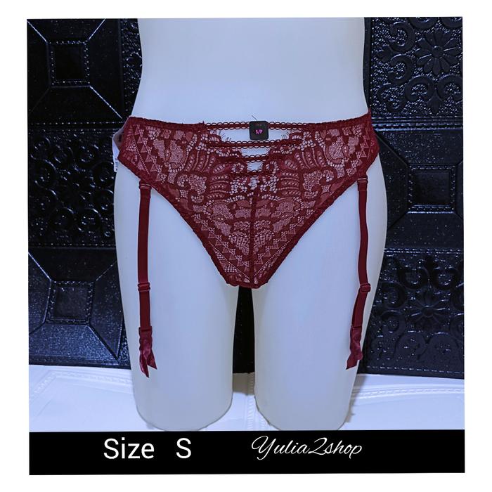 SALE!! NEW LA SENZA  GARTER  PANTES /THONG LINGERIE LASENZA 01