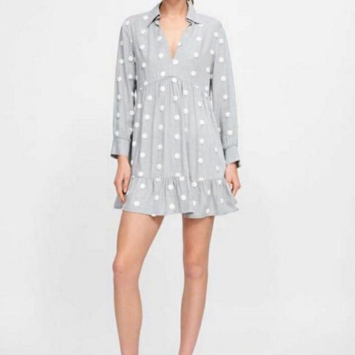Zara polka dot tunik dress