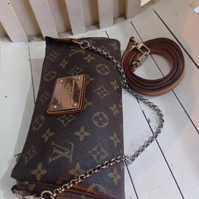 Preloved LV Eva Clutch Monogram 2008