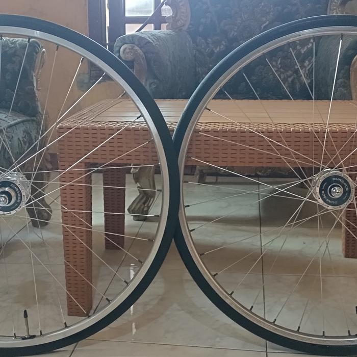 ws dura ace 7600NJS hub FIX-FIX x  hplusson tb14 36H . cog 17t duraACE lockring ban conti ultrasport