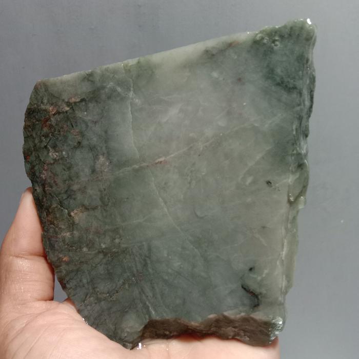 Rough Bahan Giok Jadeite Jade Nabire Papua Relaxa Serat Putih