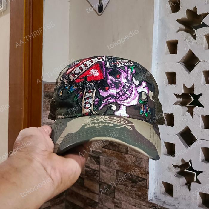 Topi Trucker Branded Ed Hardy