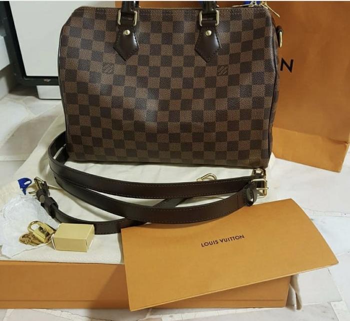 Preloved lv bandou 30 damier