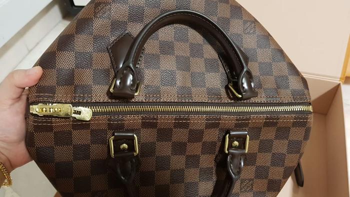 Preloved Lv bandou damier