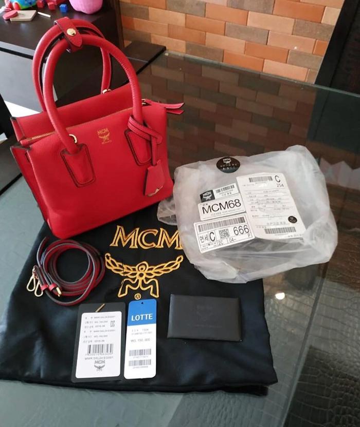 mcm milla mini red