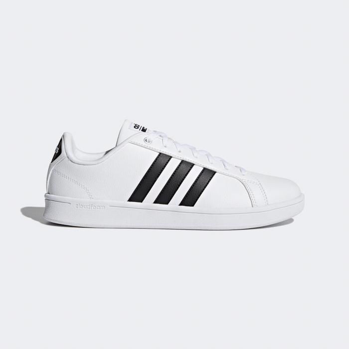 Adidas Men Cloudfoam Advantage Shoes White Original
