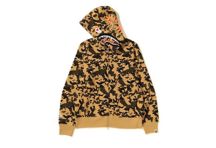 BAPE DESERT CAMO SHARK FULL ZIP HOODIE AUTHENTIC RARE ORIGINAL