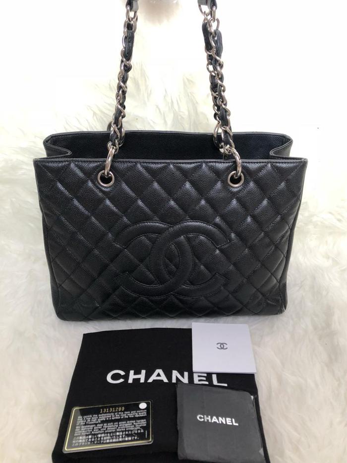 Preloved Chanel GST black caviar #13