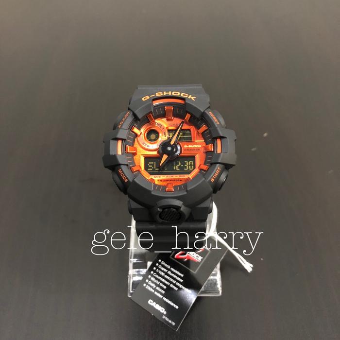 Casio Gshock GA 700BR Black Orange