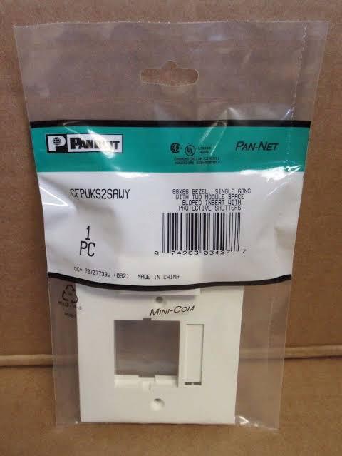 Panduit Faceplate 2port CFPUKS2SIWY