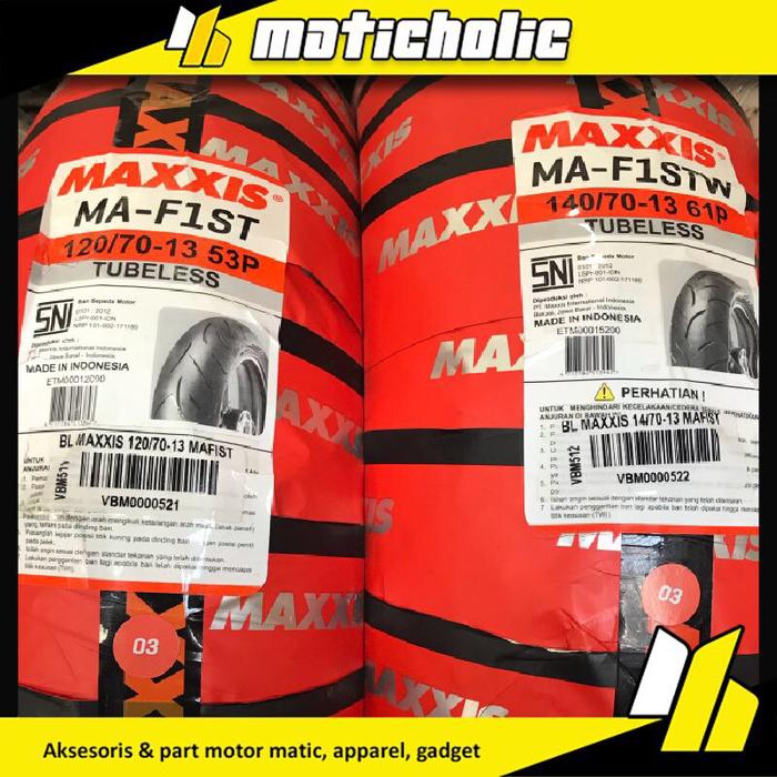 Ban Yamaha NMax 155 Maxxis MA-F1ST/W 120/70-140/70 R13