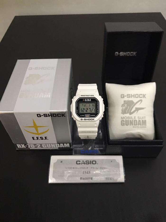 Casio Gshock RX-78-2 E.F.S.F DW 5600VT Mobile Suit Gundam